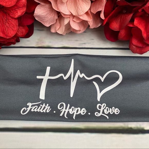 Faith Hope Love Nurse Heartbeat Headband for Masks - Picture 6 of 16